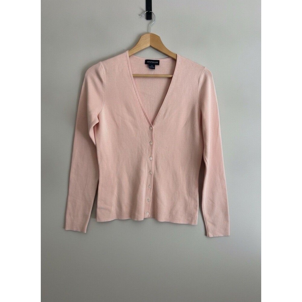 Women’s Ann Taylor Light Pink Cardigan Size M